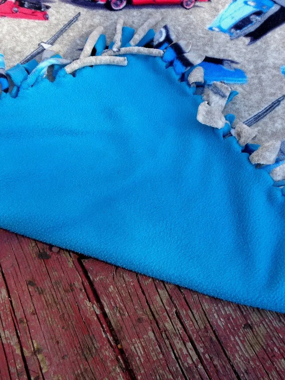 very nice ford t-bird 63x54 homemade blanket